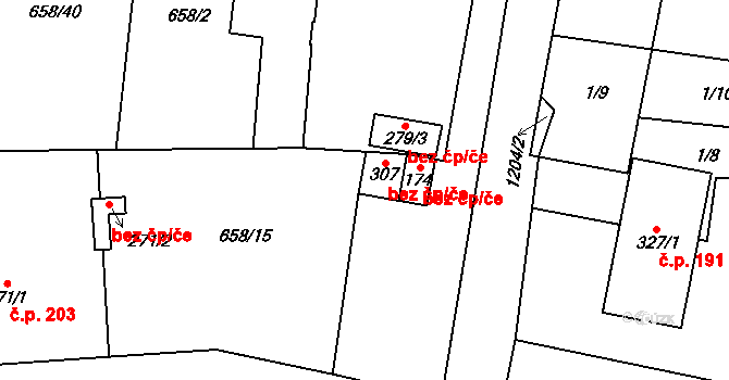 Řepín 39363856 na parcele st. 307 v KÚ Řepín, Katastrální mapa