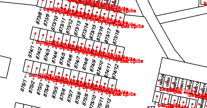 Nýřany 39641856 na parcele st. 874/10 v KÚ Nýřany, Katastrální mapa