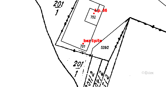 Šumná 41781856 na parcele st. 701 v KÚ Šumná, Katastrální mapa