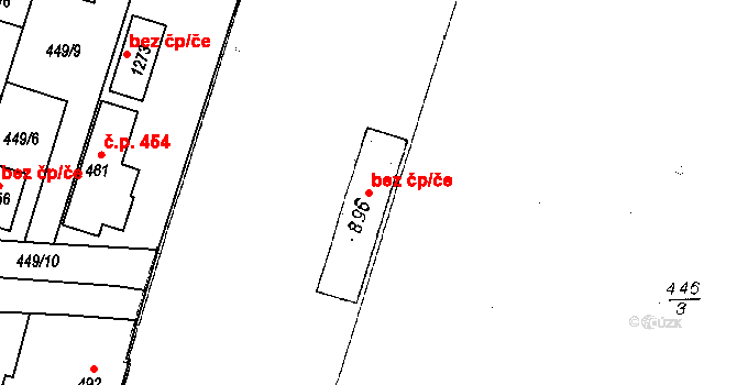 Chotěšov 41737857 na parcele st. 896 v KÚ Chotěšov, Katastrální mapa