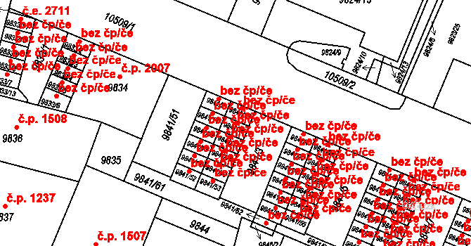 Plzeň 46276858 na parcele st. 9841/16 v KÚ Plzeň, Katastrální mapa
