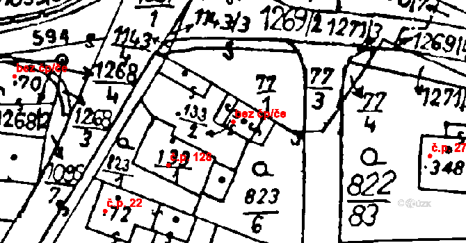 Osek 48359858 na parcele st. 133/2 v KÚ Osek u Rokycan, Katastrální mapa
