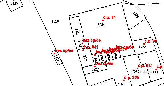 Velké Opatovice 48452858 na parcele st. 1323/3 v KÚ Velké Opatovice, Katastrální mapa