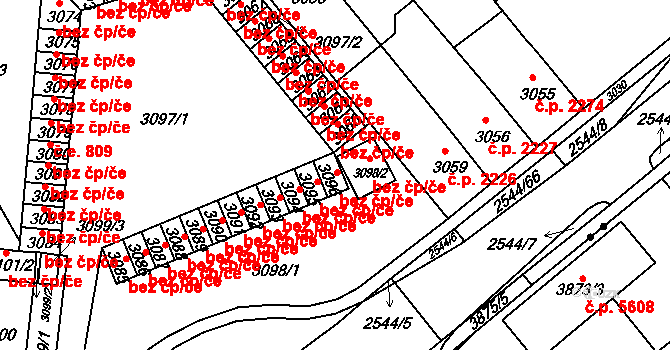 Chomutov 424, Katastrální mapa