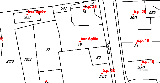 Tmaň 40591859 na parcele st. 19 v KÚ Tmaň, Katastrální mapa