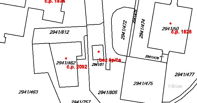 Český Těšín 42199859 na parcele st. 2941/51 v KÚ Český Těšín, Katastrální mapa