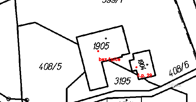 Čeladná 42593859 na parcele st. 1905 v KÚ Čeladná, Katastrální mapa