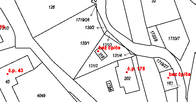 Lodhéřov 47546859 na parcele st. 318 v KÚ Lodhéřov, Katastrální mapa
