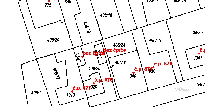 Třebechovice pod Orebem 49907859 na parcele st. 2598 v KÚ Třebechovice pod Orebem, Katastrální mapa