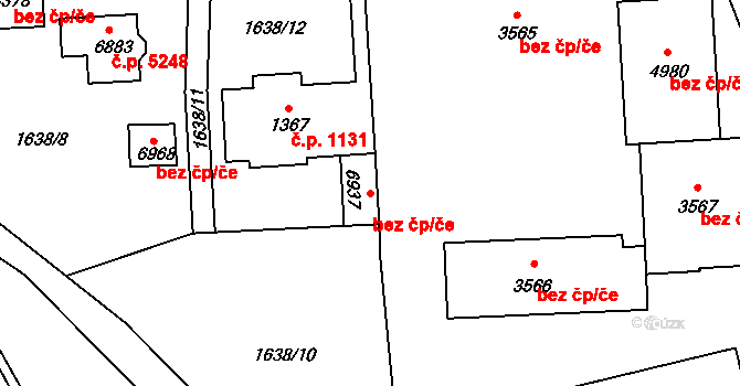 Jablonec nad Nisou 83267859 na parcele st. 6937 v KÚ Jablonec nad Nisou, Katastrální mapa