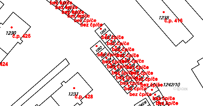 Vrbno pod Pradědem 40182860 na parcele st. 1263 v KÚ Vrbno pod Pradědem, Katastrální mapa