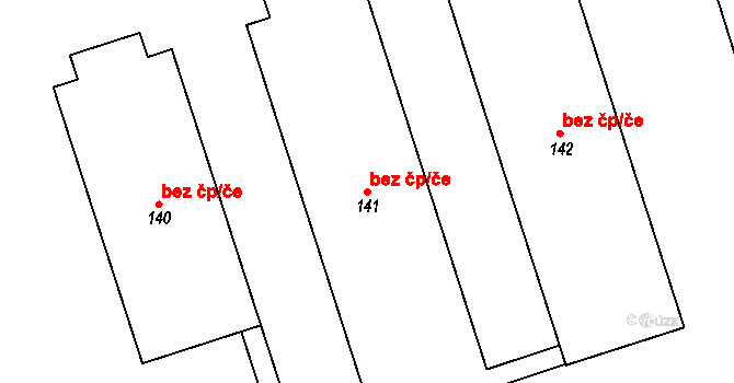 Nížkov 47282860 na parcele st. 141 v KÚ Nížkov, Katastrální mapa