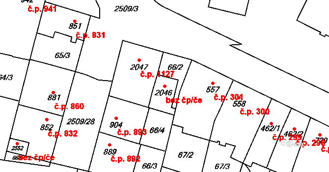 Kyjov 38736861 na parcele st. 2046 v KÚ Kyjov, Katastrální mapa