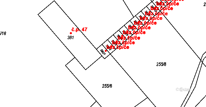 Křišťanov 42658861 na parcele st. 380/1 v KÚ Křišťanov, Katastrální mapa