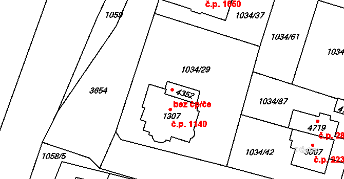 Dvůr Králové nad Labem 44924861 na parcele st. 4352 v KÚ Dvůr Králové nad Labem, Katastrální mapa