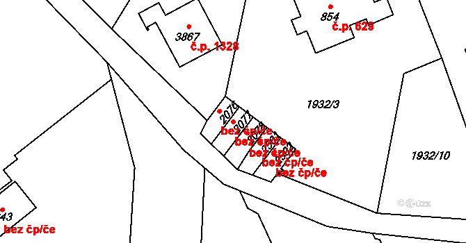 Vrchlabí 45039861 na parcele st. 2077 v KÚ Vrchlabí, Katastrální mapa