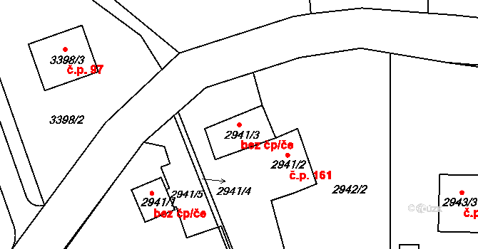 Frýdlant nad Ostravicí 46616861 na parcele st. 2941/3 v KÚ Frýdlant nad Ostravicí, Katastrální mapa