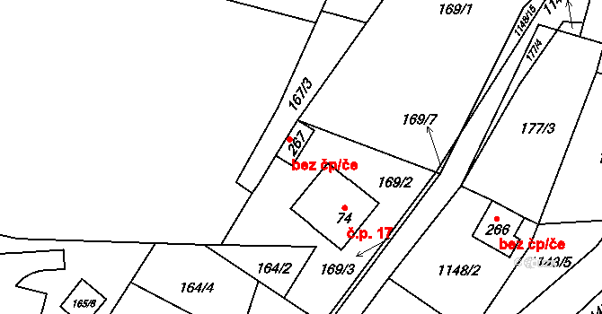 Uhelná 48413861 na parcele st. 267 v KÚ Uhelná, Katastrální mapa