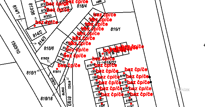 Liberec 48566861 na parcele st. 1496 v KÚ Růžodol I, Katastrální mapa