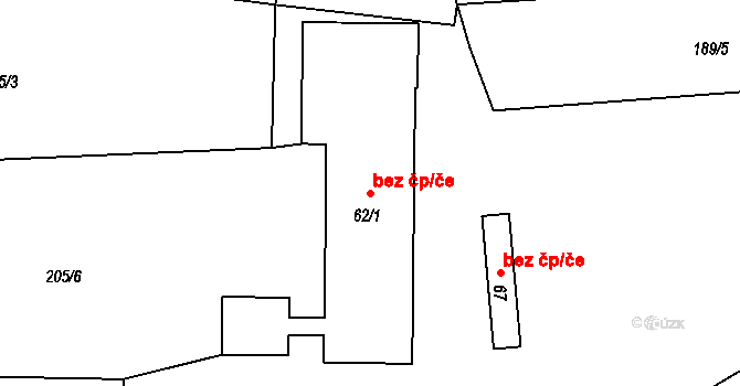 Mirotice 48627861 na parcele st. 62/1 v KÚ Lučkovice, Katastrální mapa