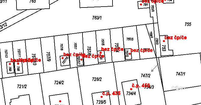 Jesenice 48873861 na parcele st. 758 v KÚ Jesenice u Rakovníka, Katastrální mapa