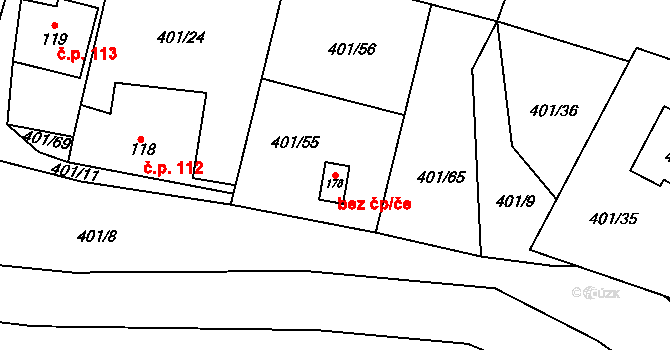 Sázava 48934861 na parcele st. 178 v KÚ Sázava u Žďáru nad Sázavou, Katastrální mapa