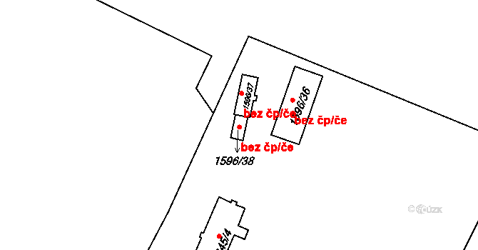 Horní Planá 78878861 na parcele st. 1596/38 v KÚ Zvonková, Katastrální mapa