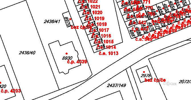 Hodonín 1013 na parcele st. 4776 v KÚ Hodonín, Katastrální mapa