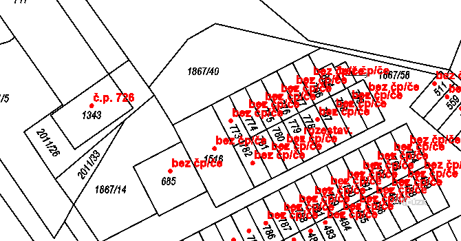 Zliv 41596862 na parcele st. 773 v KÚ Zliv u Českých Budějovic, Katastrální mapa
