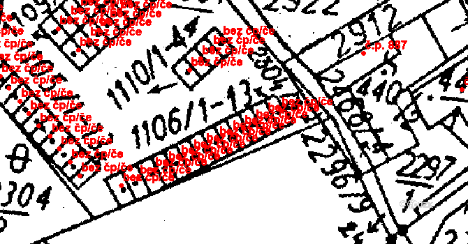 Kamenický Šenov 45913862 na parcele st. 1106/10 v KÚ Kamenický Šenov, Katastrální mapa