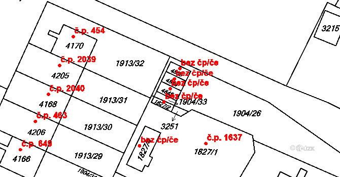 Šumperk 48499862 na parcele st. 4845 v KÚ Šumperk, Katastrální mapa