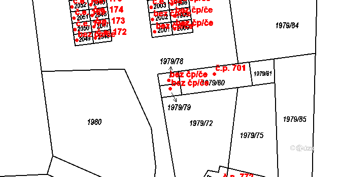 Velké Opatovice 49199862 na parcele st. 1979/79 v KÚ Velké Opatovice, Katastrální mapa