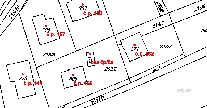 Prosetín 53 na parcele st. 272 v KÚ Prosetín u Hlinska, Katastrální mapa