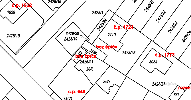 Lysá nad Labem 118370863 na parcele st. 3569 v KÚ Lysá nad Labem, Katastrální mapa