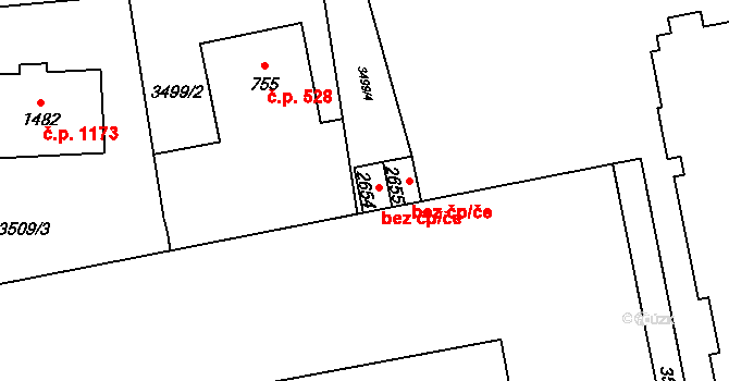 Lipník nad Bečvou 38116863 na parcele st. 2654 v KÚ Lipník nad Bečvou, Katastrální mapa