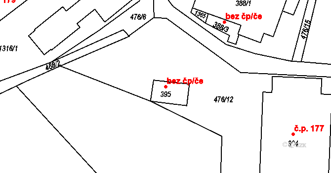 Železná Ruda 41726863 na parcele st. 395 v KÚ Špičák, Katastrální mapa