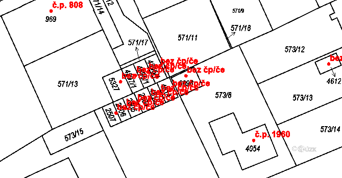 Šumperk 44961863 na parcele st. 4614 v KÚ Šumperk, Katastrální mapa
