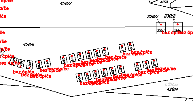 Červená Voda 45429863 na parcele st. 216 v KÚ Horní Orlice, Katastrální mapa