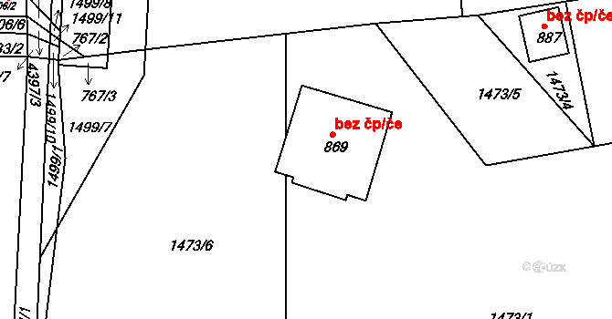 Horní Čermná 47906863 na parcele st. 869 v KÚ Horní Čermná, Katastrální mapa