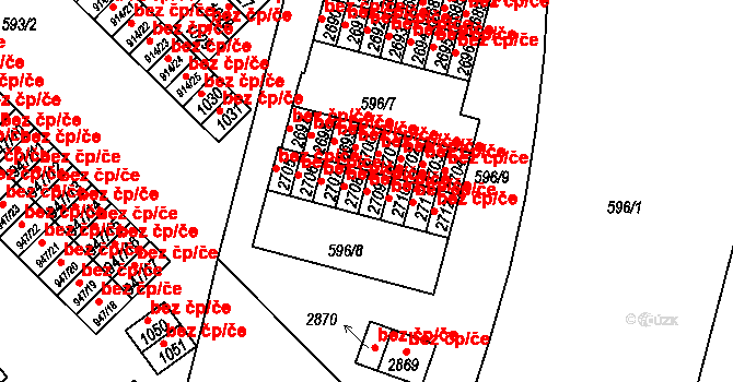 Milevsko 49590863 na parcele st. 2709 v KÚ Milevsko, Katastrální mapa