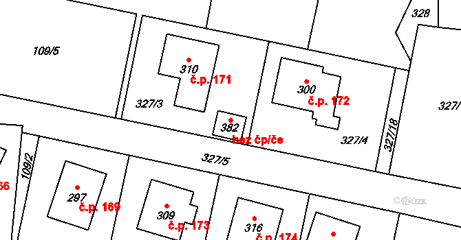 Fryšava pod Žákovou horou 90703863 na parcele st. 382 v KÚ Fryšava pod Žákovou horou, Katastrální mapa