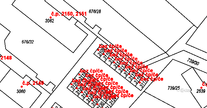 Dvůr Králové nad Labem 39004864 na parcele st. 3110 v KÚ Dvůr Králové nad Labem, Katastrální mapa
