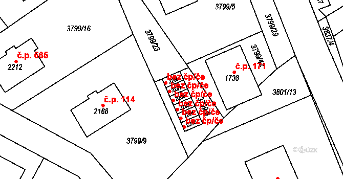 Morávka 43100864 na parcele st. 2281 v KÚ Morávka, Katastrální mapa