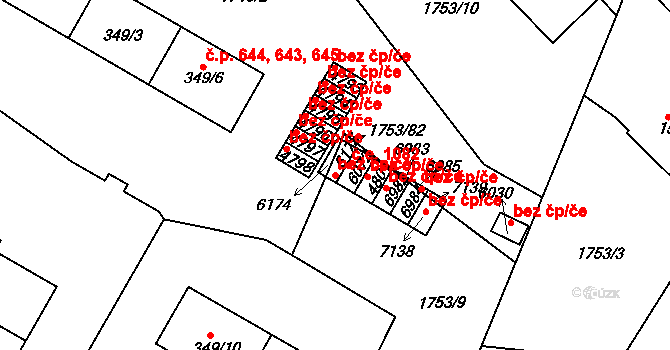 Havlíčkův Brod 44506864 na parcele st. 6175 v KÚ Havlíčkův Brod, Katastrální mapa