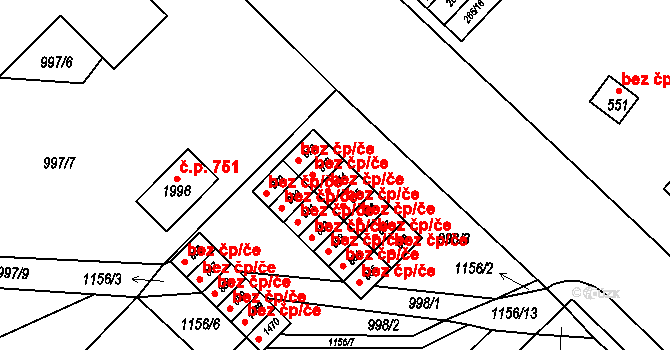 Kdyně 45235864 na parcele st. 875 v KÚ Kdyně, Katastrální mapa