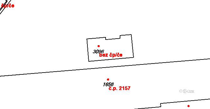 Břeclav 47208864 na parcele st. 3096 v KÚ Břeclav, Katastrální mapa