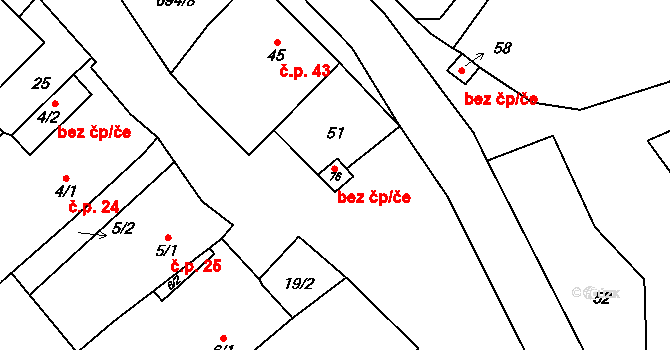 Mezná 92210864 na parcele st. 76 v KÚ Mezná u Soběslavi, Katastrální mapa