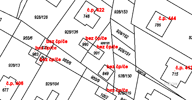 Jevišovice 120521865 na parcele st. 991 v KÚ Jevišovice, Katastrální mapa