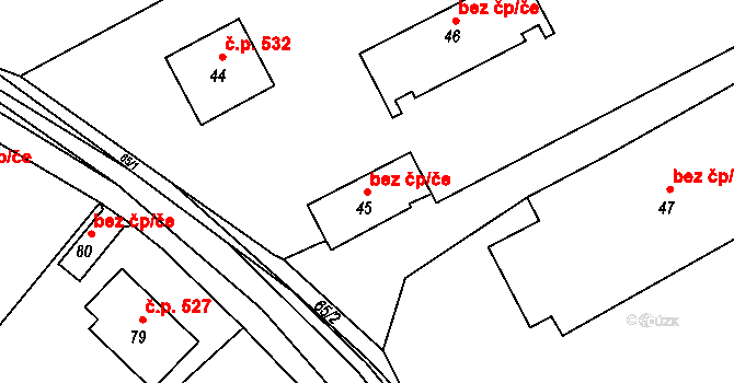 Rapotín 41801865 na parcele st. 45 v KÚ Rapotín, Katastrální mapa