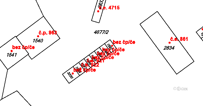 Polička 46557865 na parcele st. 1584 v KÚ Polička, Katastrální mapa